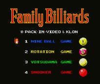 Family Billiards